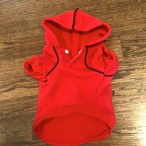 Small dog sweatshirt. No tags, but never worn.